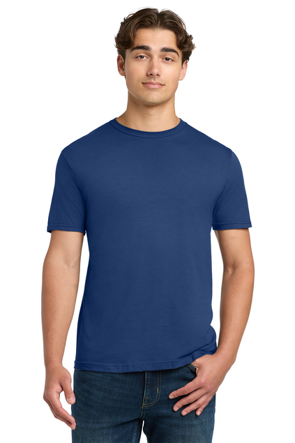 Short-Sleeved Cotton T-Shirt with Custom Screenprint Logo (Front & Back)
