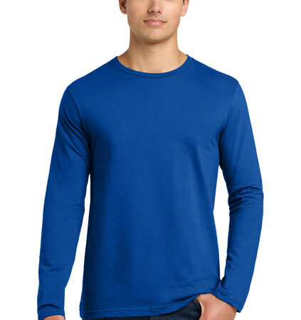 Long-Sleeved Cotton T-Shirt with Custom Screenprint Logo (Front & Back)