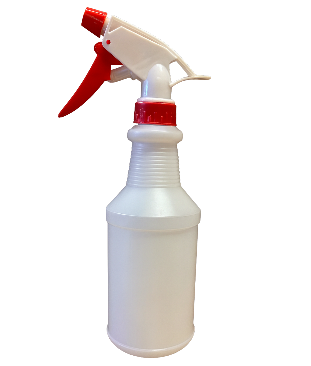 32 oz Frosted Spray Bottle with Standard Trigger – 32 oz - $1.50/bottle