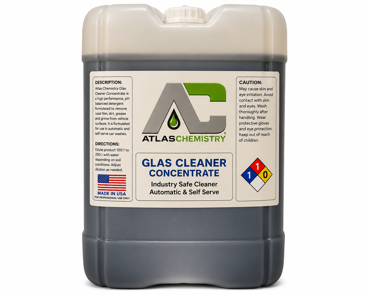 Glass Cleaner Concentrate- 5 Gallon