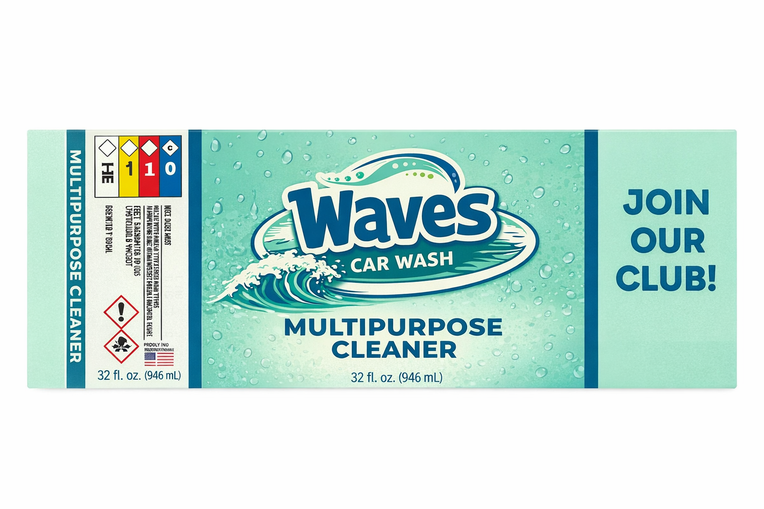 Waves Custom Printed Labels – $0.30 Each – Minimum Order 2,500 Units (Copy)
