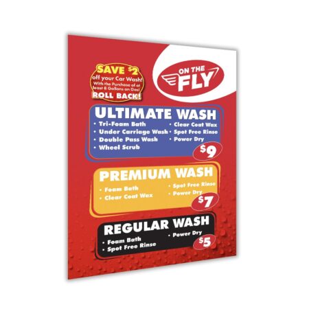 Custom Windmaster Sign Inserts for Car Washes