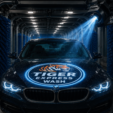 Custom Projection System – In Tunnel Car Wash Branding Light (Shipping will be charged as actual)