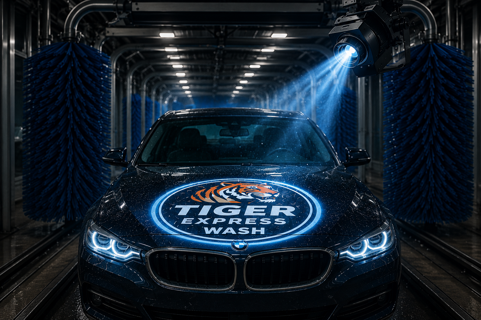 Custom Projection System – In Tunnel Car Wash Branding Light (Shipping will be charged as actual)
