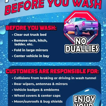 Liability & Safety Signs for Car Washes