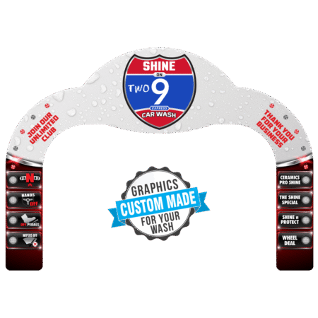 Grand Entry Arches for Car Washes - Lit (Shipping not included)