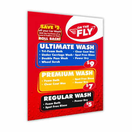 Custom Windmaster Sign Inserts for Car Washes
