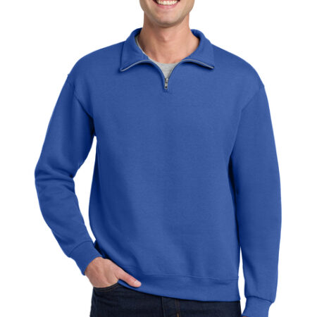 Jerzees® NuBlend® 1/4-Zip Cadet Collar Sweatshirt with Jay's DFT Logo