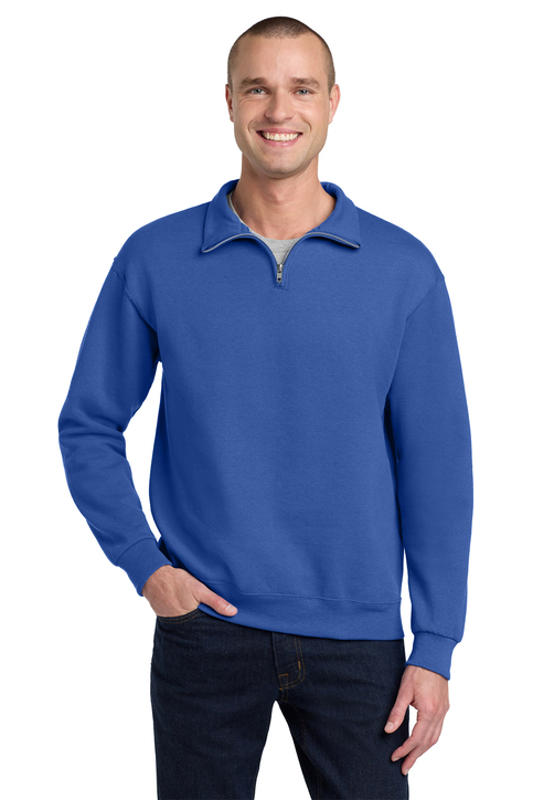 Jerzees® NuBlend® 1/4-Zip Cadet Collar Sweatshirt with Jay's DFT Logo