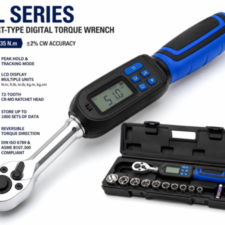 DL Series Short-Type Digital Torque Wrench